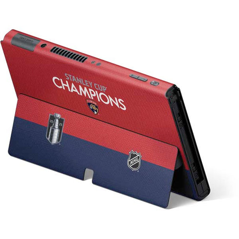 2025 Stanley Cup Champions Florida Panthers Nintendo Switch OLED (2021) Skin